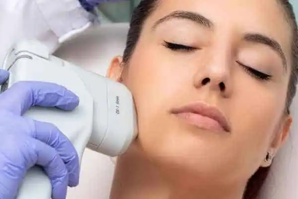Image of woman having HIFU Ashford treatment