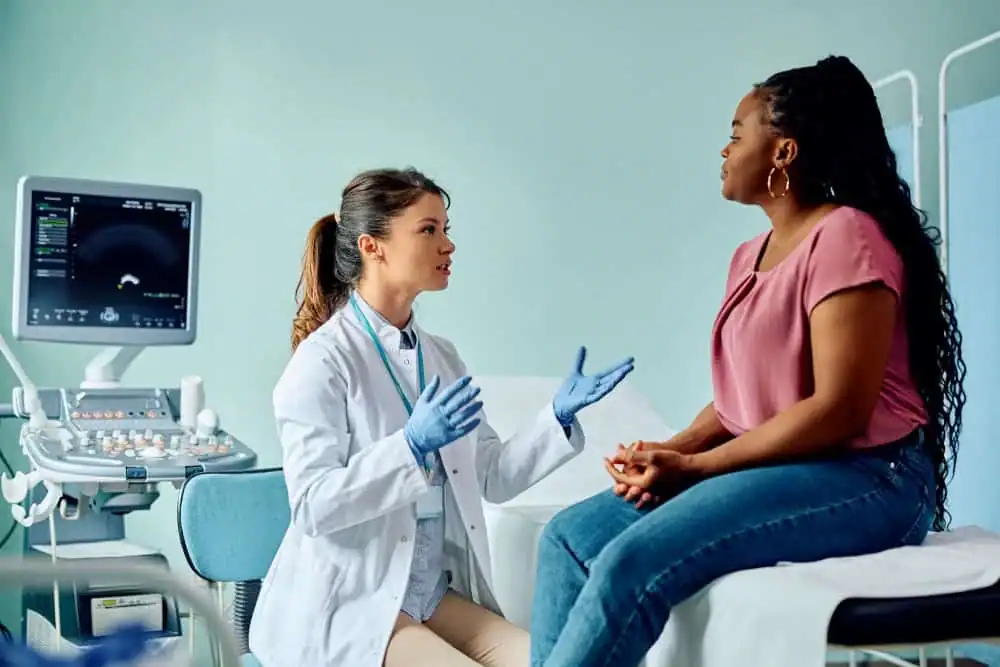 Woman have consultation about vaginal laxity Ashford